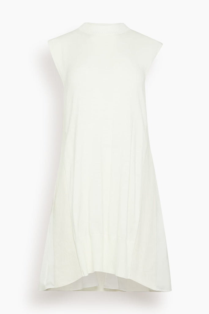 Sacai Denim x Knit Dress in Off White – Hampden Clothing