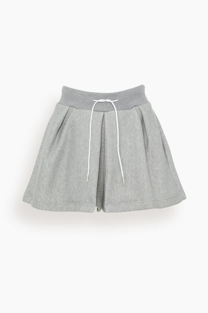 Sacai Shorts Sponge Sweat Shorts in Light Gray