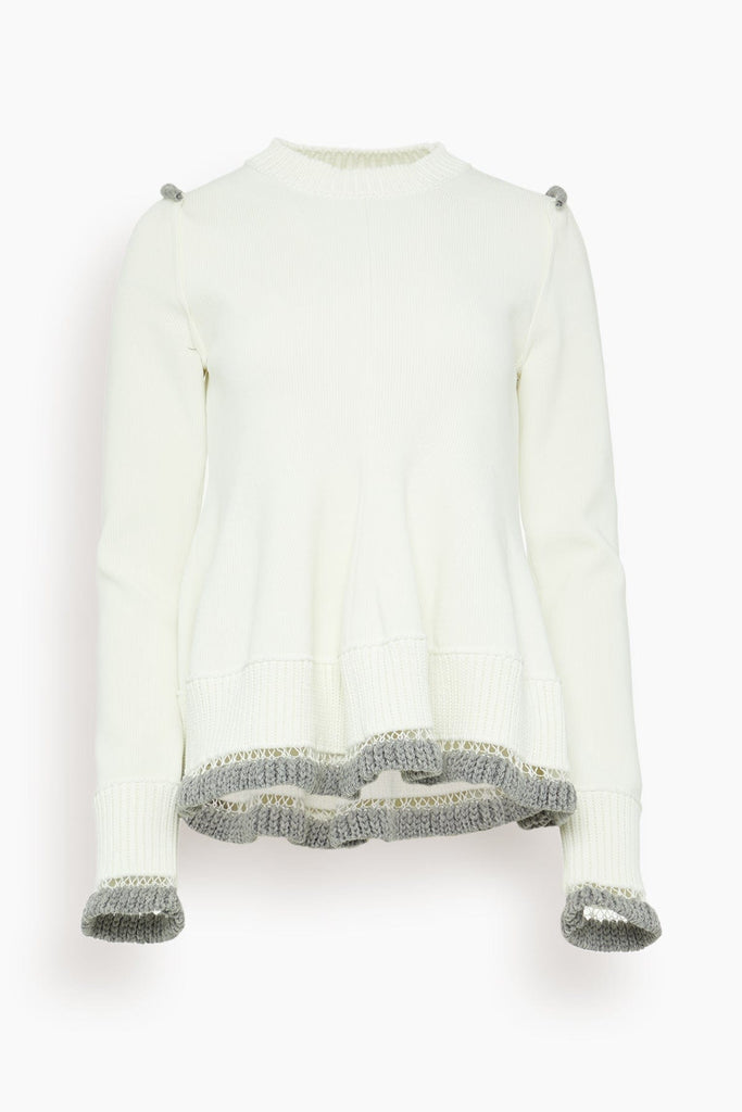 Sacai Knit Pullover in Off White – Hampden Clothing