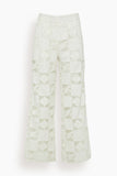 Sea Pants Melia Embroidery Pant in White