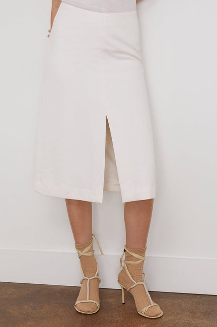 Dries Van Noten Skirts Shell Skirt in White Dries Van Noten Shell Skirt in White
