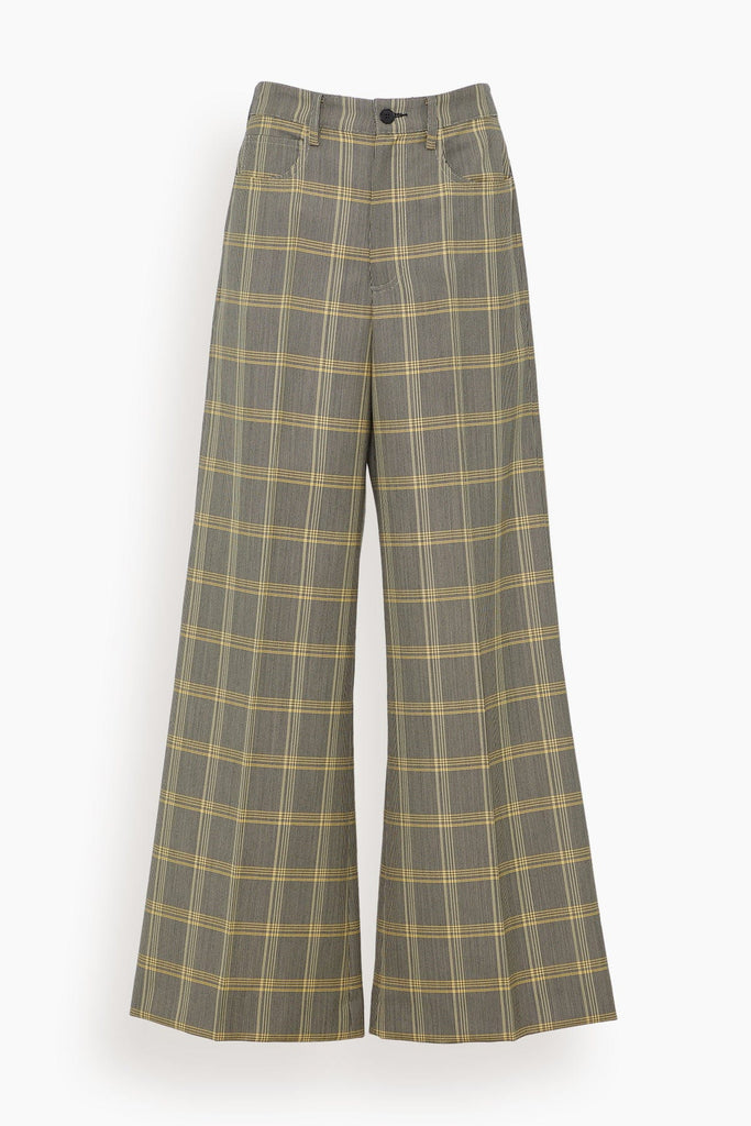 Marni Technical Check Wool Trouser in Lemmon – Hampden Clothing