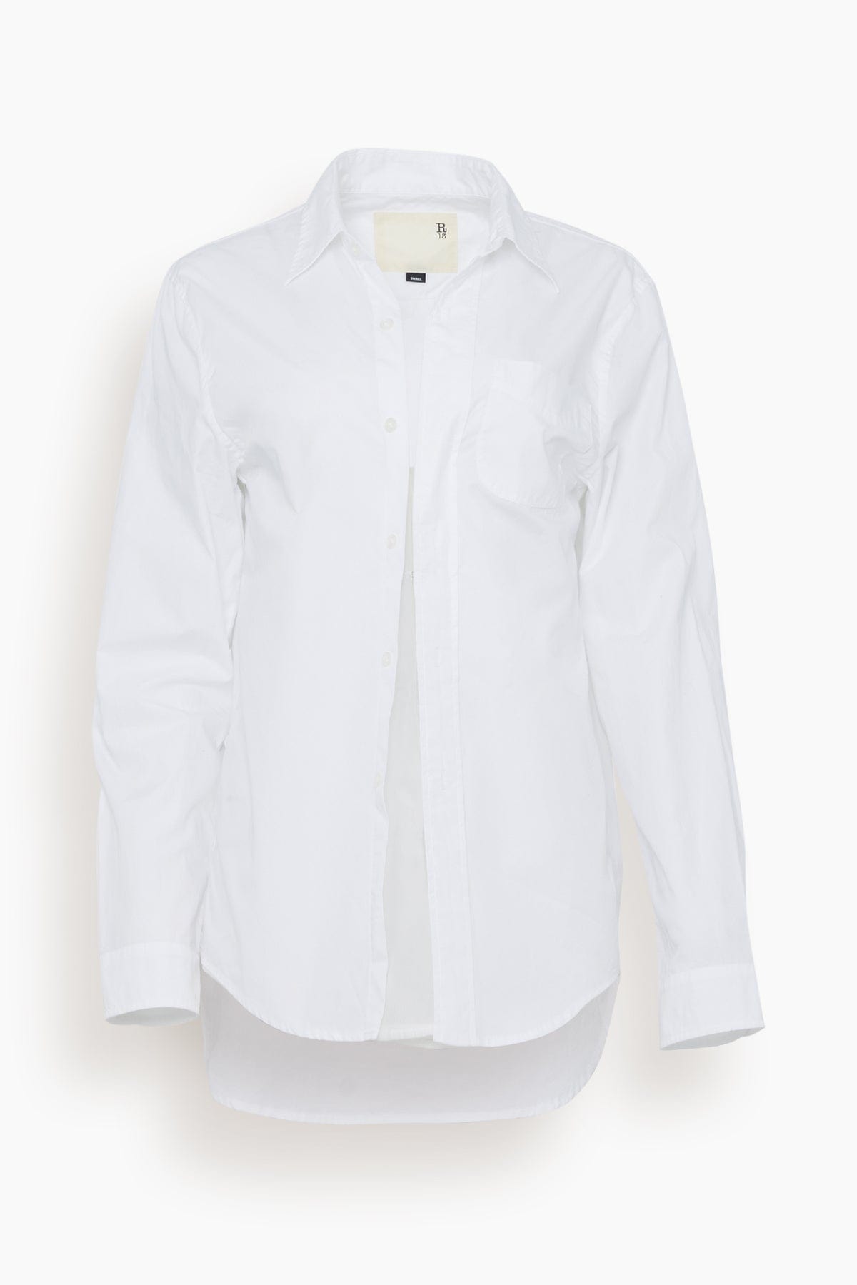 R13 Tops Foldout Shirt in White