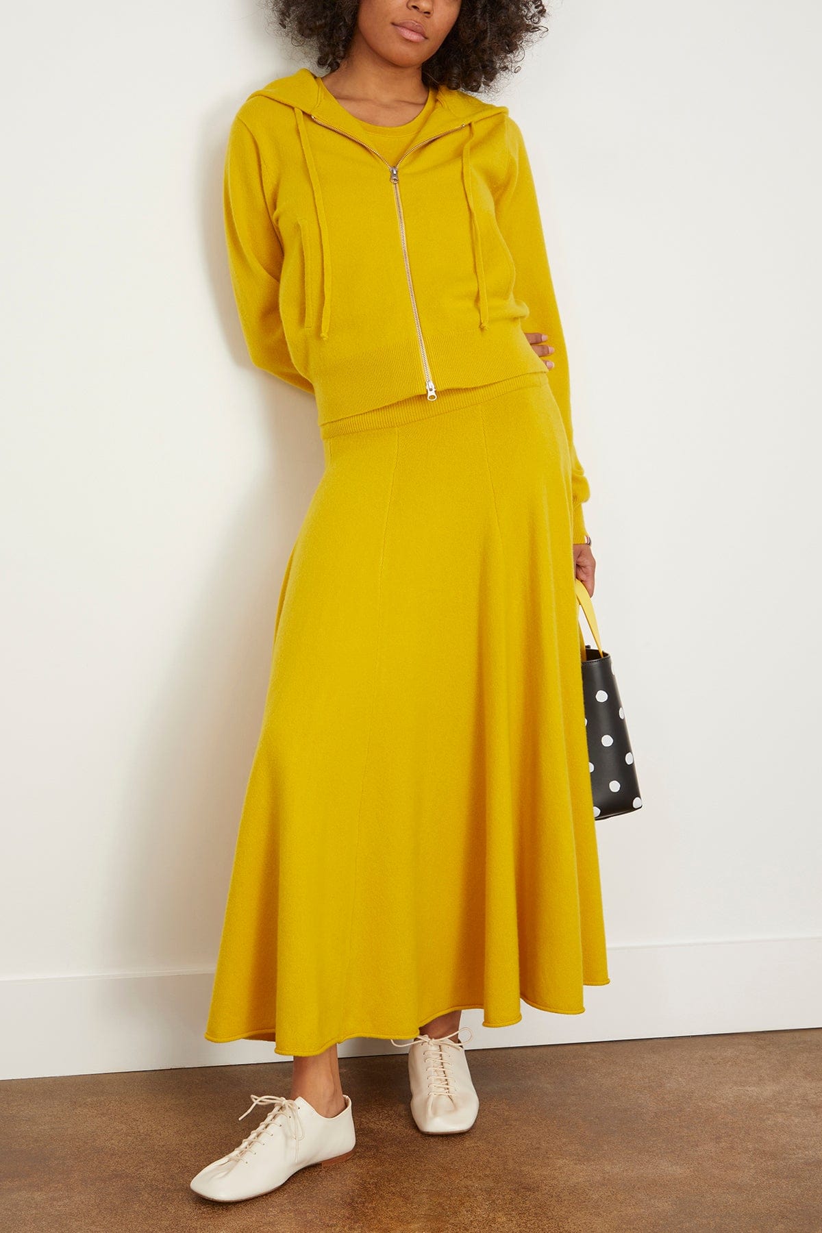 Extreme Cashmere Skirts Twirl Skirt in Sunflower Extreme Cashmere Twirl Skirt in Sunflower