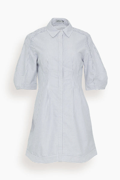 Percy Short Sleeve Mini Dress in Midnight Stripe
