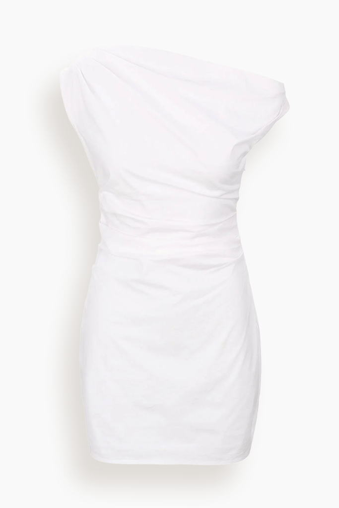 STAUD, Mini Phare Dress in White, Size 6