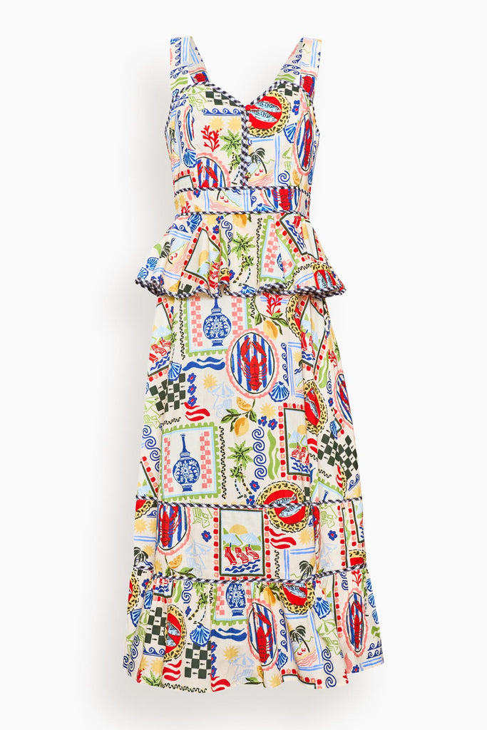 Hunter Bell Lacey Dress in Coastal Conversation – Hampden Clothing
