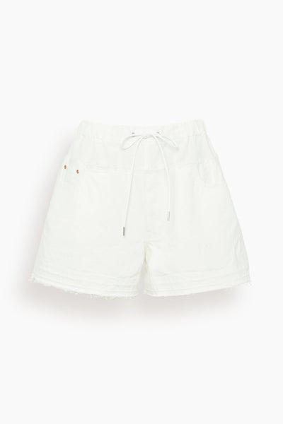 Denim Shorts in Off White
