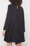Forte Forte Casual Dresses Double Georgette Long Sleeve Dress in Nero Forte Forte Double Georgette Long Sleeve Dress in Nero