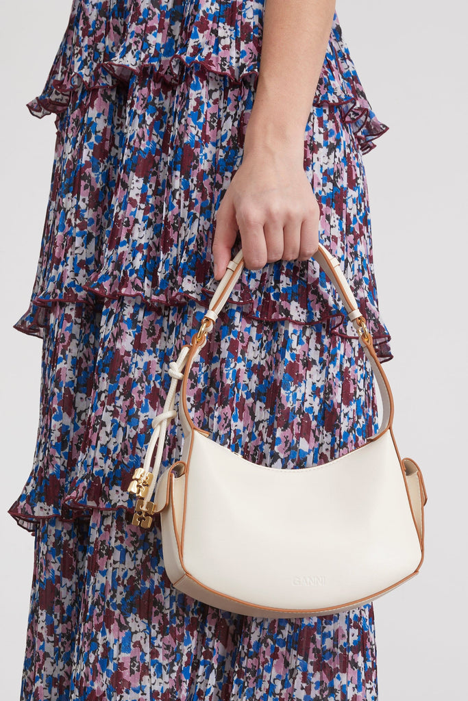 Ganni Shoulder Bag in Egret Hampden Clothing