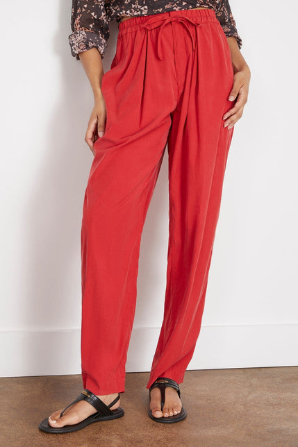 Isabel Marant Pants Hectorina Pant in Scarlet Red