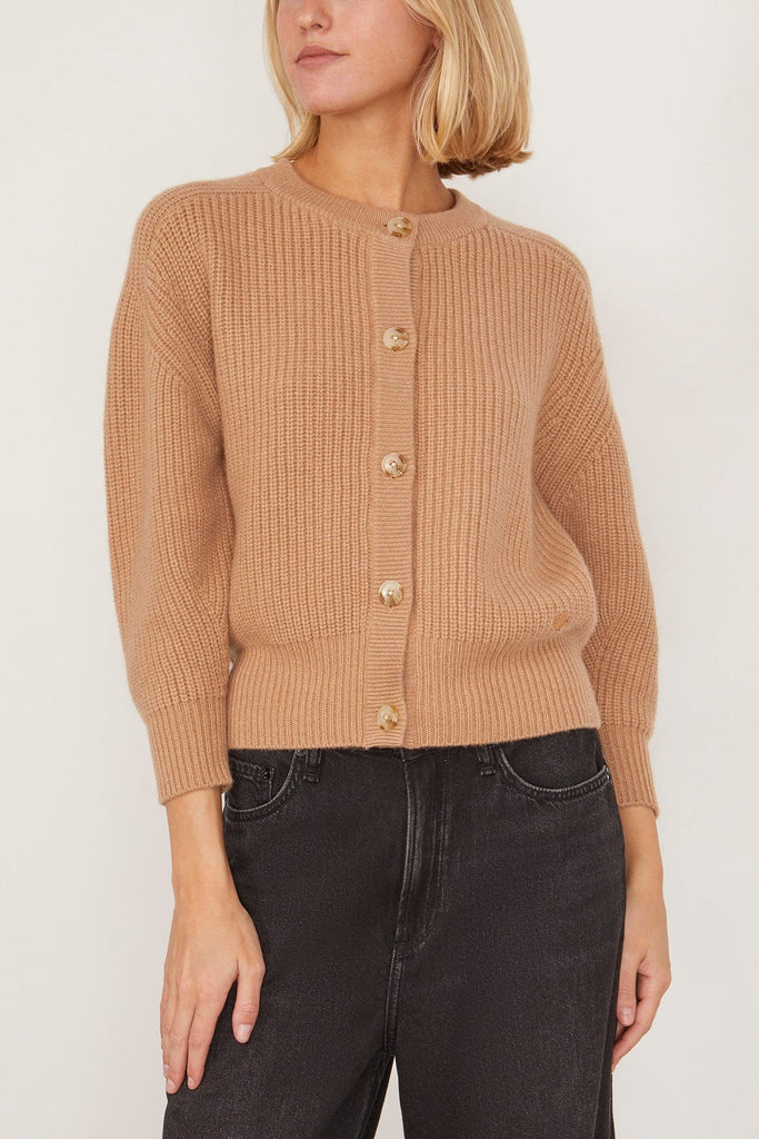 Loulou Studio Nestor Cardigan in Camel – Hampden Clothing
