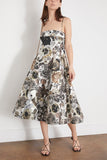 Marni Dresses Cady Balloon Nocturnal Print Dress in Black/White