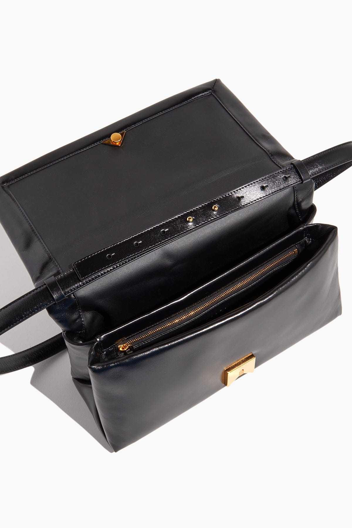 Marni Handbags Shoulder Bags Prisma Top Handle EW Bag in Black Marni Prisma Top Handle EW Bag in Black