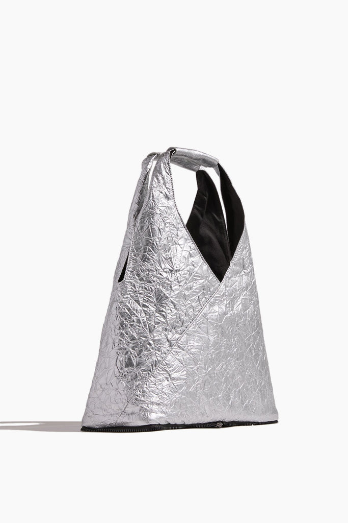 MM6 Maison Margiela Japanese Zip Around Pouch in Black/Silver