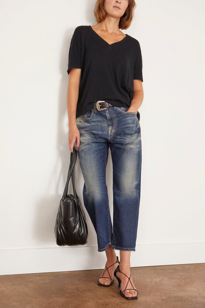 ブラックSQUARE SHOULDER Tシャツ SQUARE NECK SHIRT - Black | ZARA United States