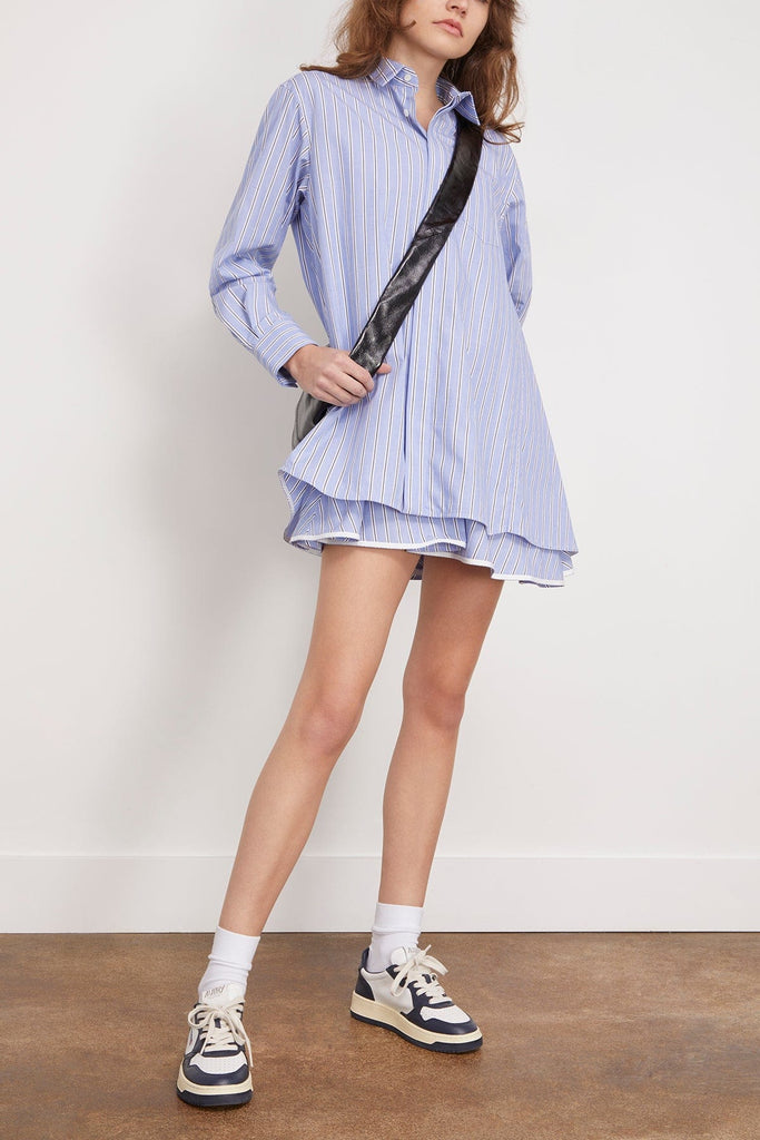 Cotton Poplin Dress in Stripe