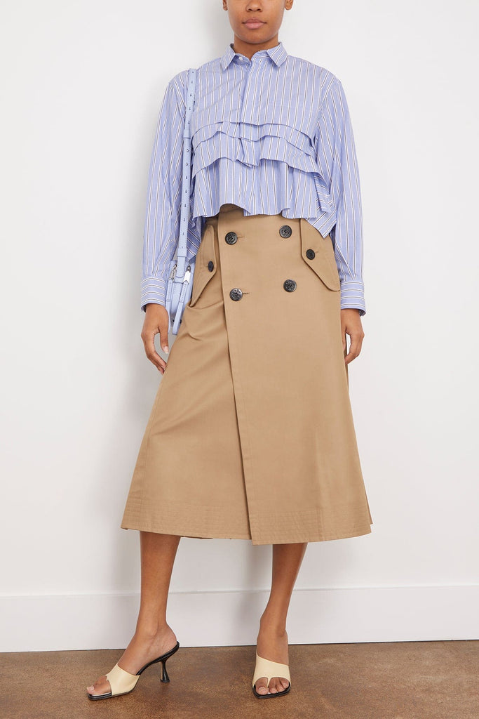 Sacai Cotton Poplin Shirt in Stripe – Hampden Clothing