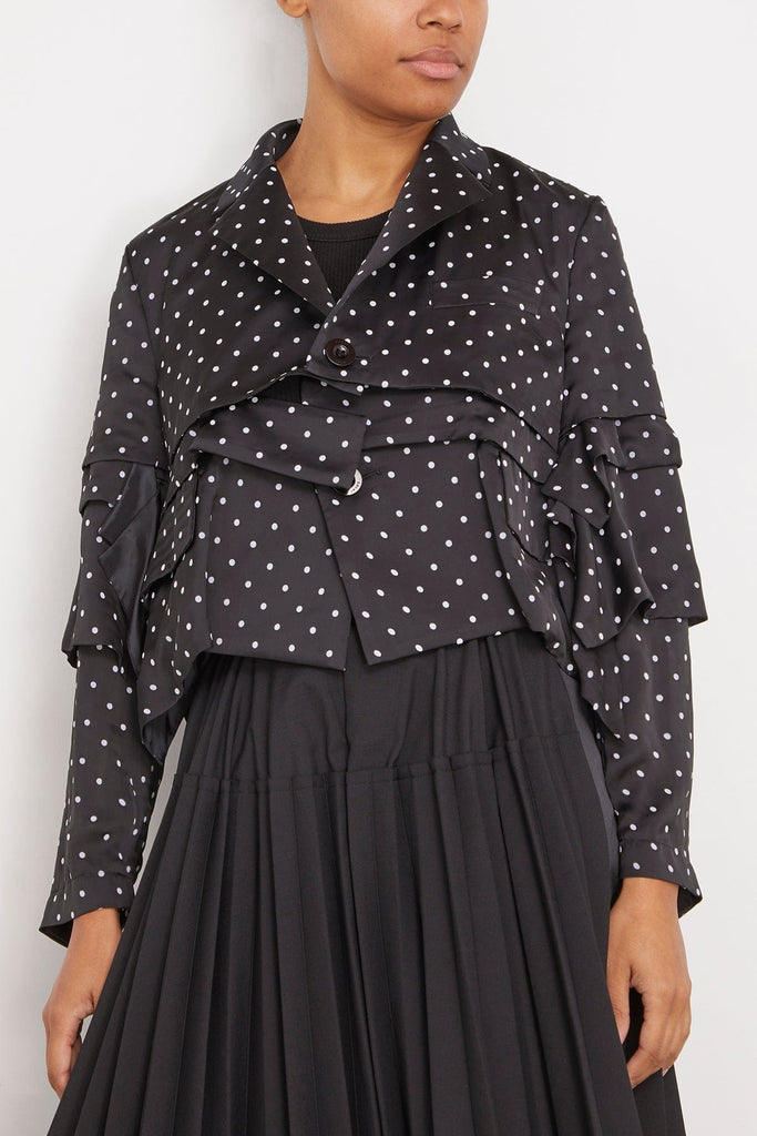 Sacai Polka Dot Flock Print Shirt