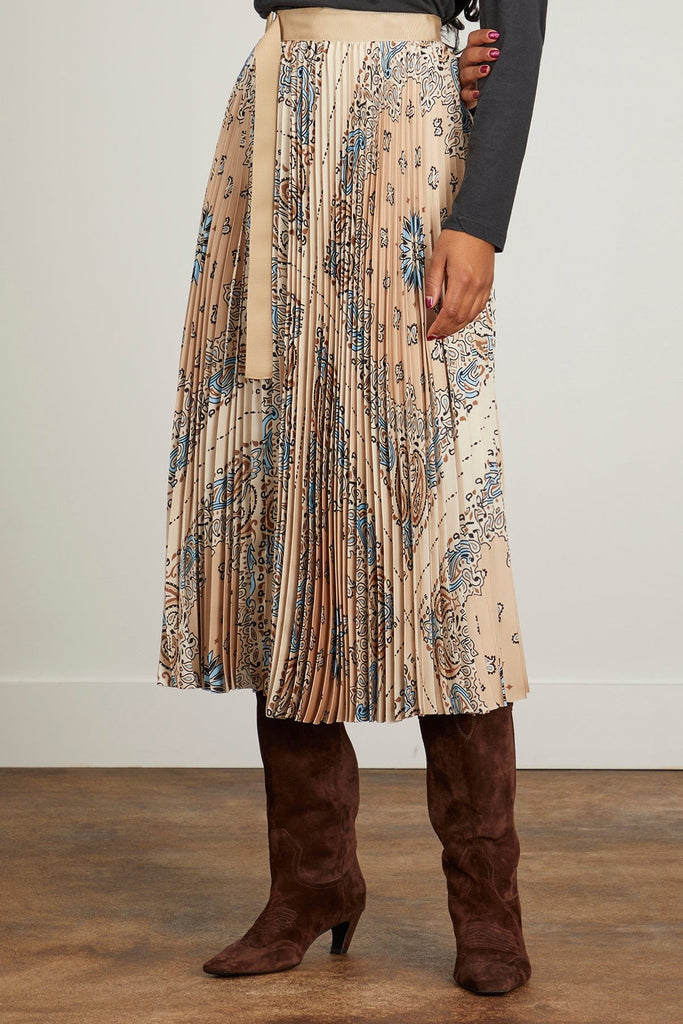 Sacai Bandana Print Skirt in Beige – Hampden Clothing