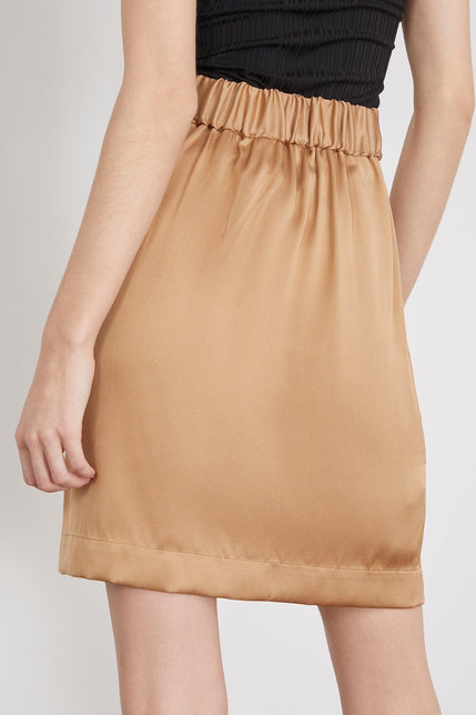 SASUPHI Skirts Gonne Adriana Skirt in Gold Camel