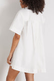 Simkhai Dresses Lucienne Short Sleeve Mini Dress in White