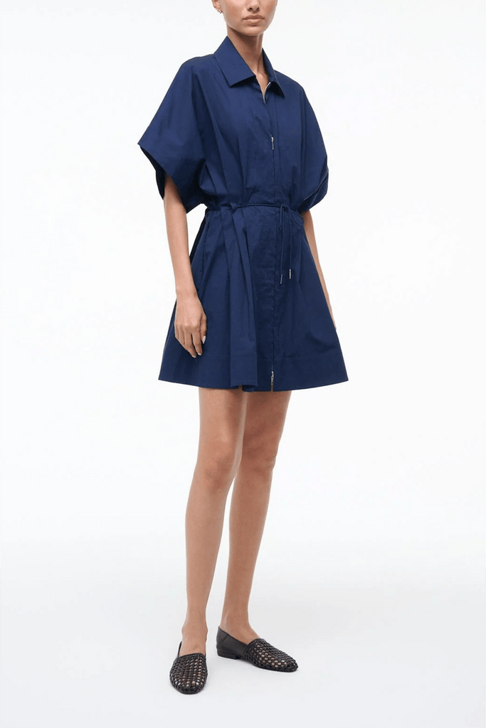 Staud Women's Cori Zip Dress - Blue - Size XL