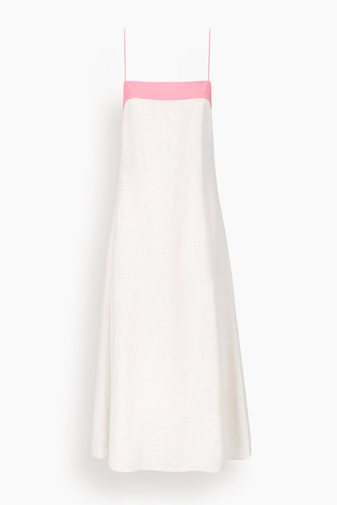 Staud Women's Laura Tipped Linen Maxi Dress - Blush Canyon