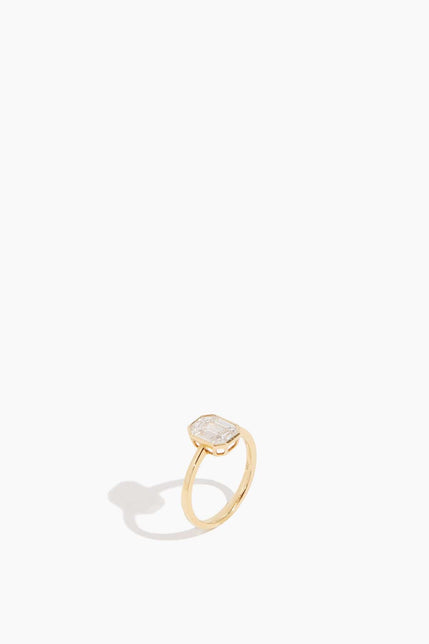 Stoned Fine Jewelry Rings Baguette Bezel Ring in 14K Yellow Gold Stoned Fine Jewelry Baguette Bezel Ring in 14K Yellow Gold