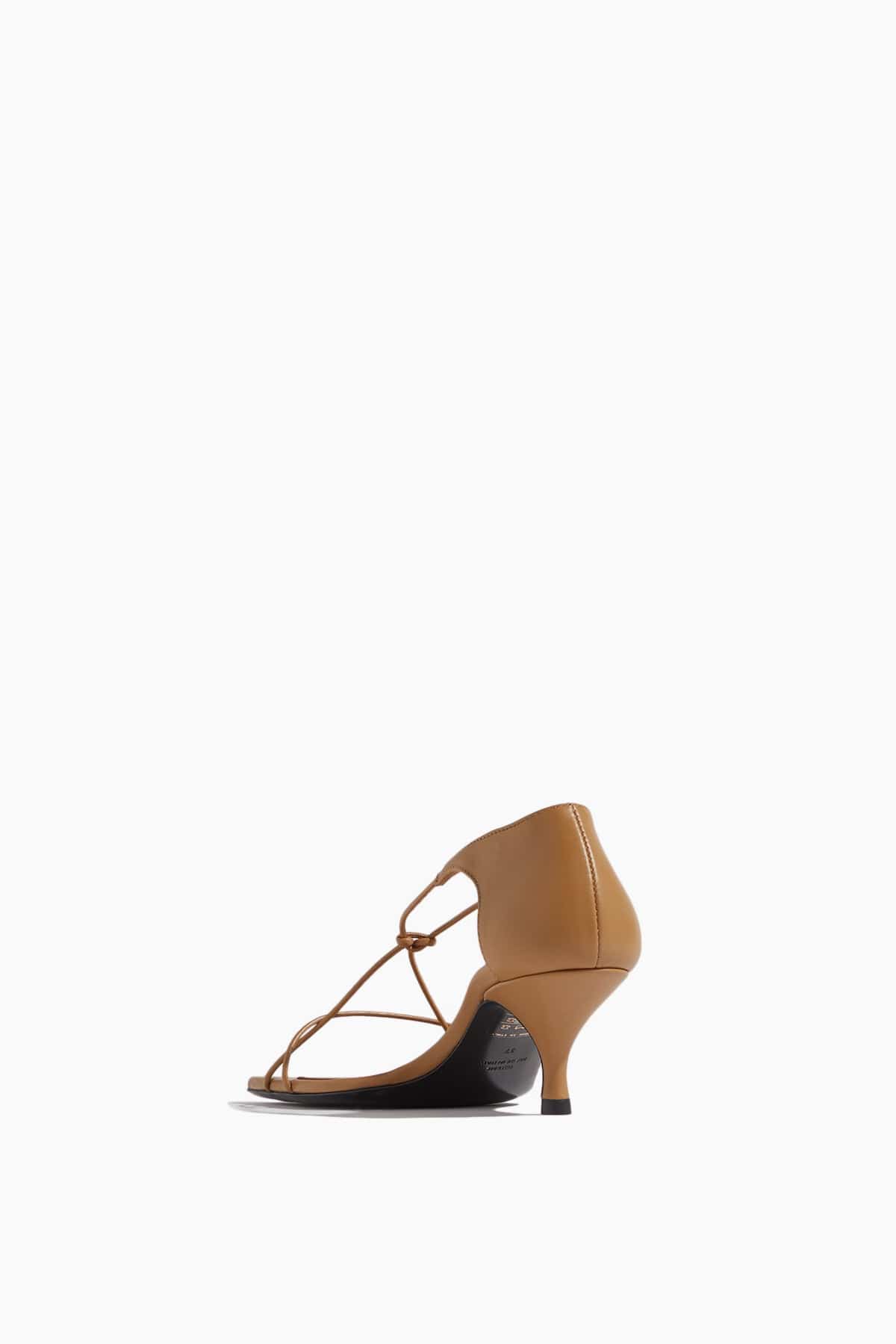 Toteme Strappy Heels Tie Knot Sandal in Caramel Toteme Tie Knot Sandal in Caramel
