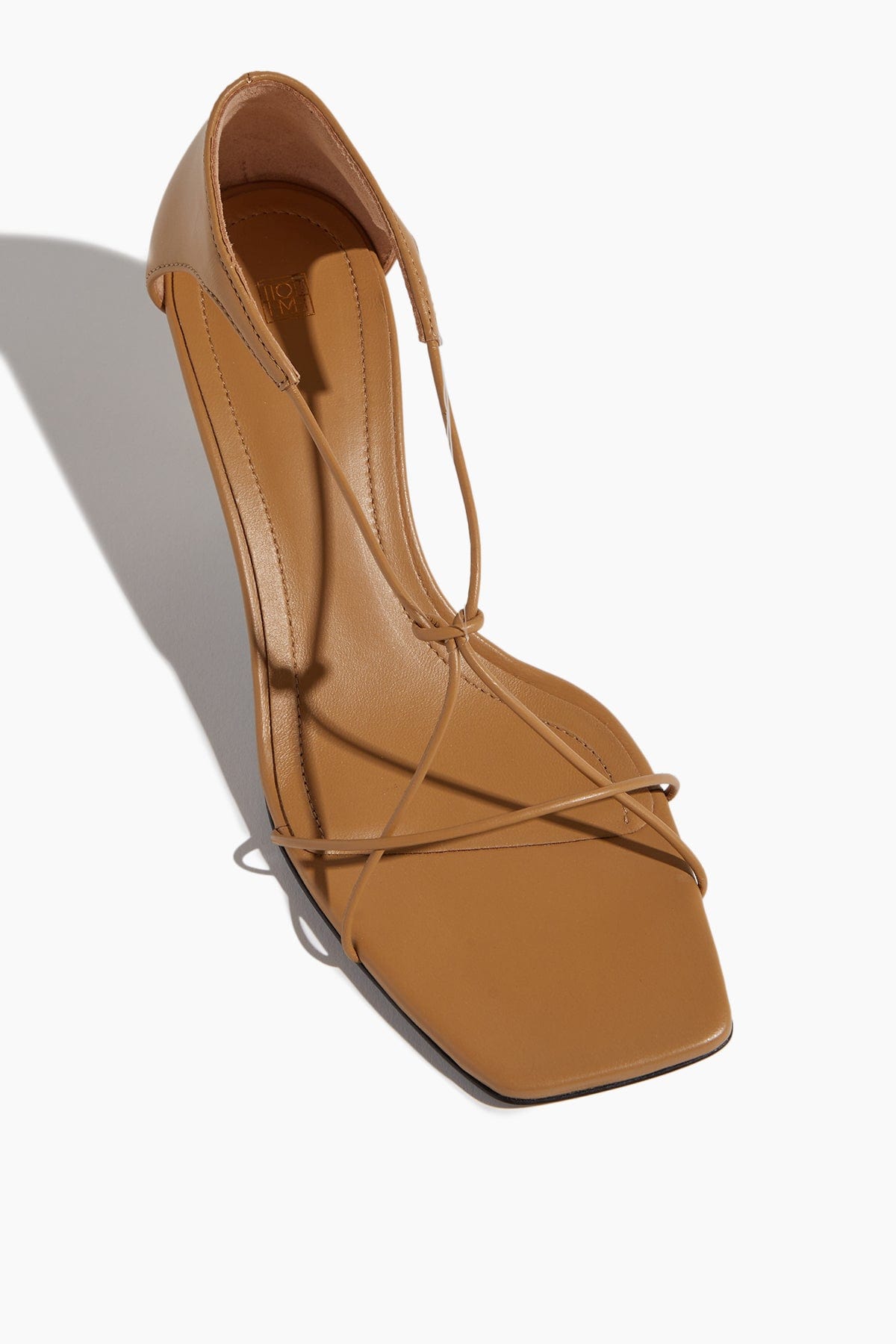 Toteme Strappy Heels Tie Knot Sandal in Caramel Toteme Tie Knot Sandal in Caramel