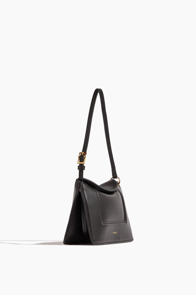 The Row, Marion black leather shoulder bag black