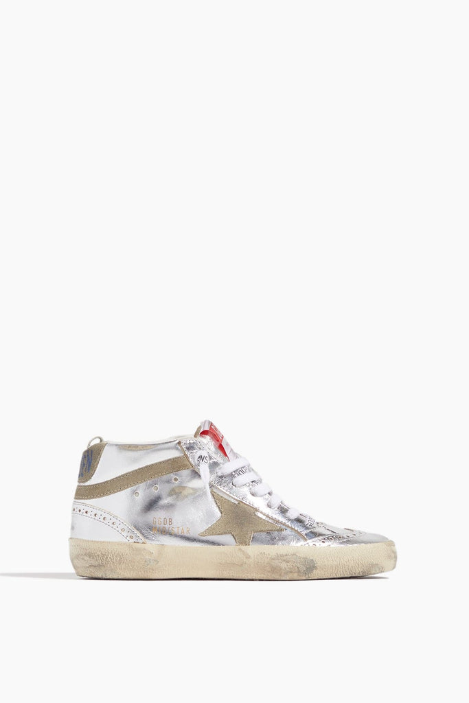 Golden Goose Superstar Sneaker in Cream/Silver/Blue – Hampden Clothing