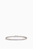 Stoned Jewelry Bracelets Bezel Set Round Diamond Bracelet in 14k White Gold