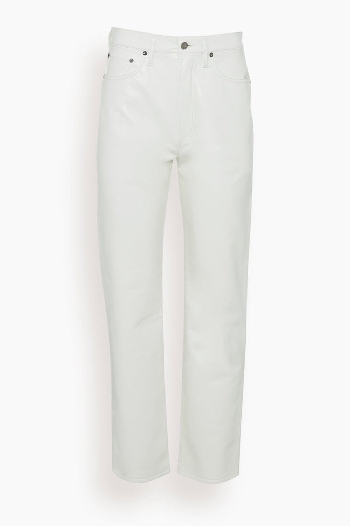 LeatherCult White Leather Jeans