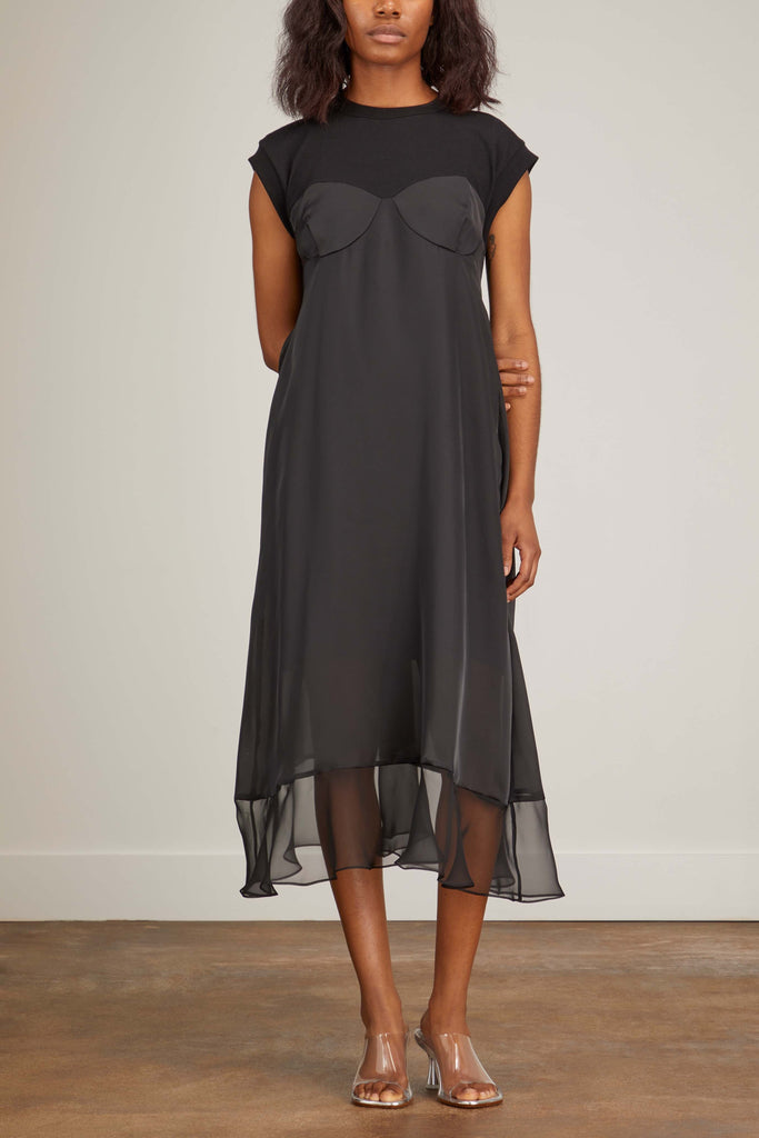 Cotton Jersey Dress in Black