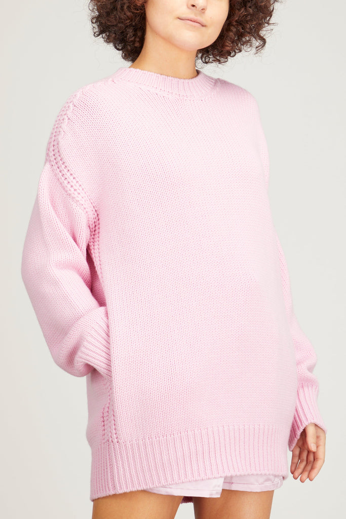 Giro Collo Knit Sweater in Rosa