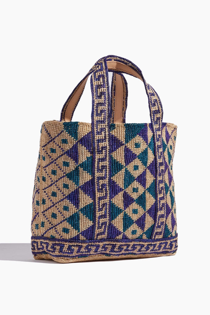 Vanessa Bruno Cabas Large Tote Bag in Blue Multico – Hampden Clothing