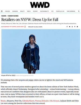 Retailers on NYFW: Dress Up for Fall