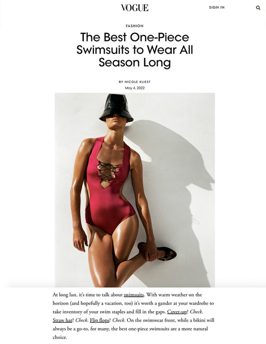 Vogue - Best One-Piece Swimsuits