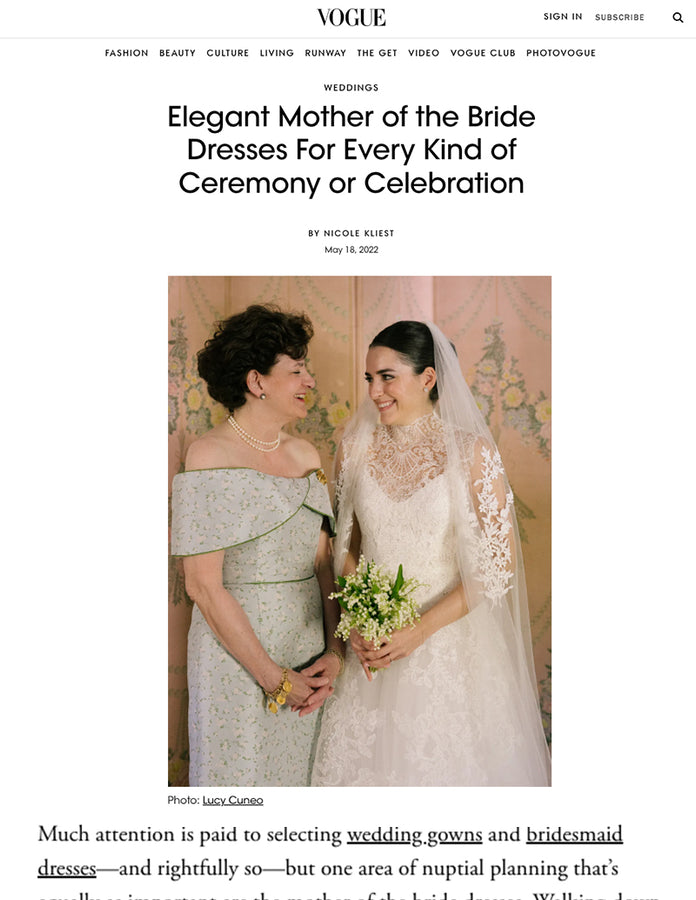 Vogue - Elegant Mother Of The Bride Dresses