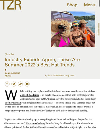The Zoe Report - Summer 2022's Best Hat Trends