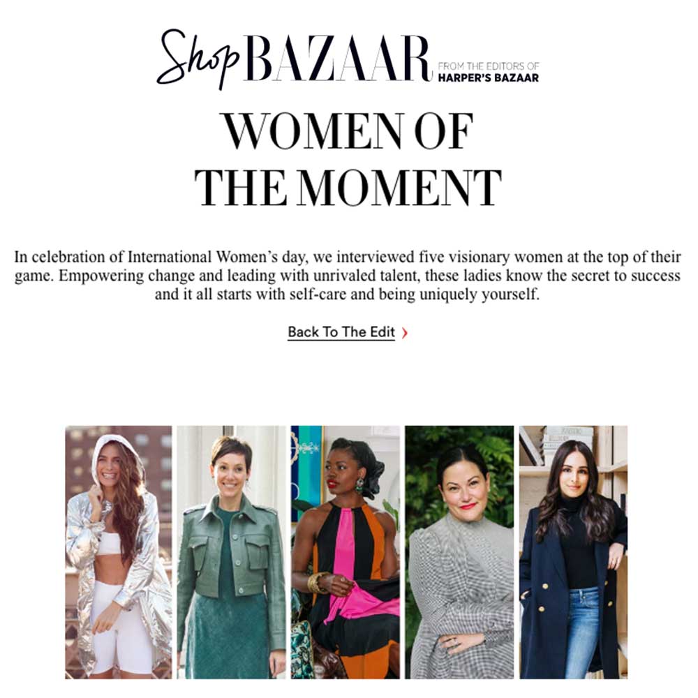 Stacy Featured in Bazaar's Women of the Moment