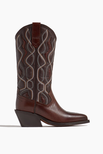 Western Shine Cowboy Boot in Brown Mix
