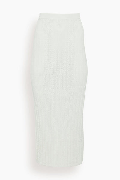 Dera Long Skirt in Ivory