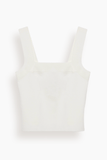 Simkhai Madine Tank Top in Ivory