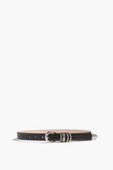 Dehanche Hollyhock Belt in Black Croco/Silver – Hampden Clothing display picture 1