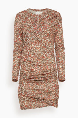 Denise Dress in Rust
