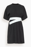 MM6 Maison Margiela Dresses Taped Jersey Mini Dress in Black Taped Jersey Mini Dress in Black