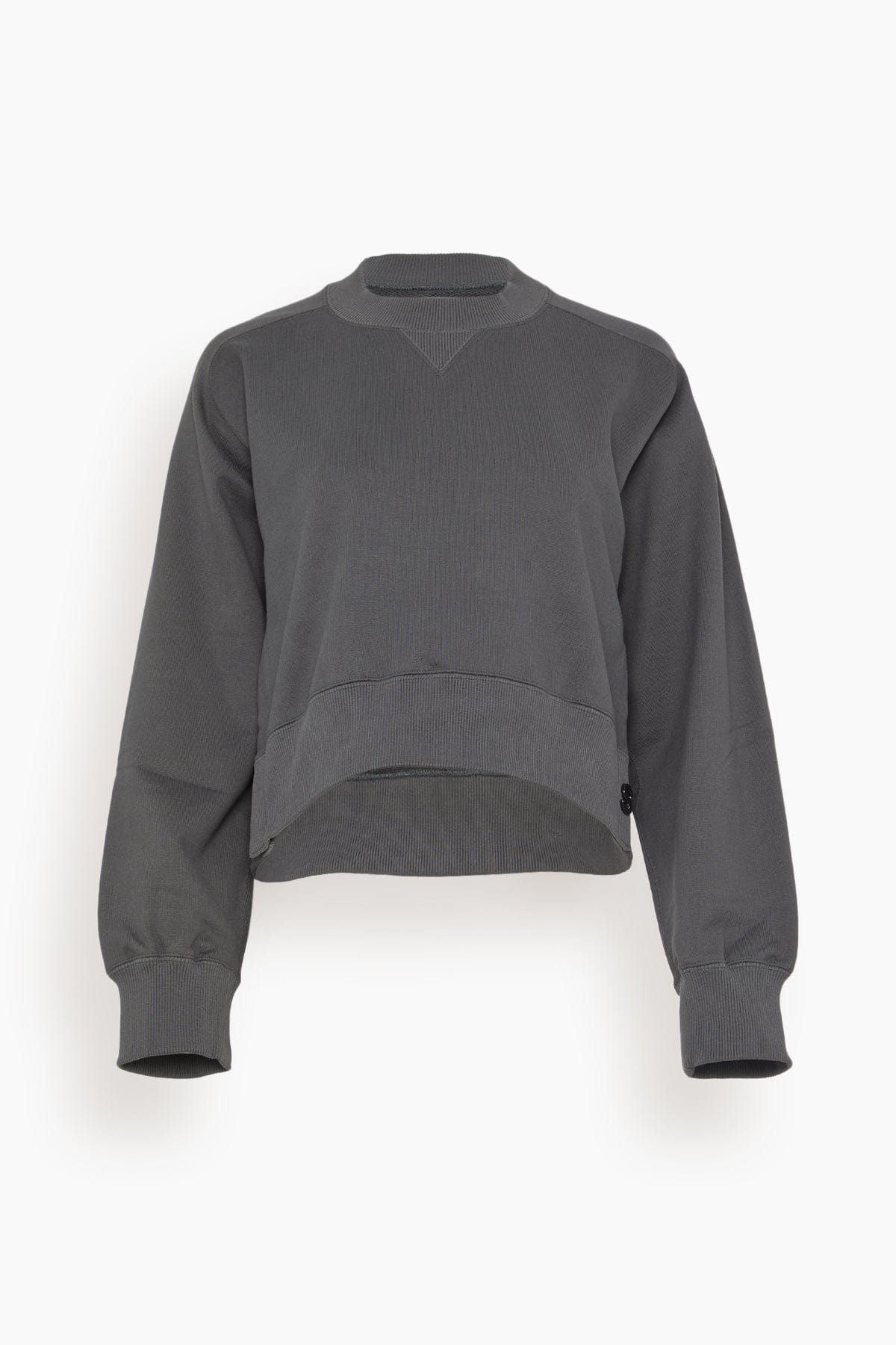 Sacai Sweatshirts Sweat Jersey Pullover in Charcoal Gray